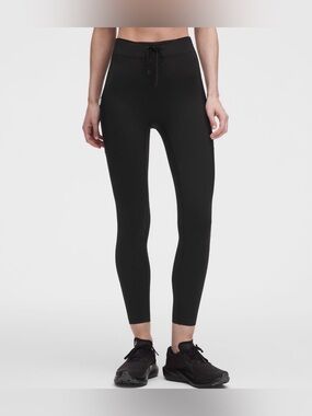 Lululemon No Line High Rise Run Tight 25” Black Sz 8 NWT